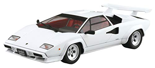 Aoshima The Super Car Lamborghini ‘85 Countach 5000QV 1:24 Scale Model Kit