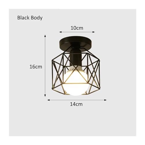 Lámpara de techo E27 PMPM de hierro estilo vintage para iluminación interior en dormitorios 3