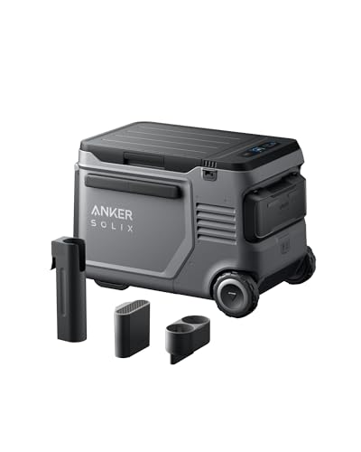 Image of Anker SOLIX EverFrost 2 40L Cooler with Road Trip Kit, 61 qt Car Refrigerator, Electric Cooler with 288Wh Battery, Powered by AC /DC or Solar,for Outdoor Camping, Travel, and Fishing, Fits in Trucks