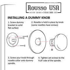 Rousso's Reproductions Crystal Antique Replica Surface Mount Dummy French Door Knob Set For One Side Of Two Doors Or Both Sides Of One Door And Decorating Ideas With Faux Knobs (Oil Rubbed Bronze) #TOP5