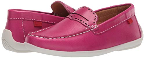 Image of Marc Joseph New York Kids' Genuine Leather Made in Brazil Driving Loafer with Penny Detail