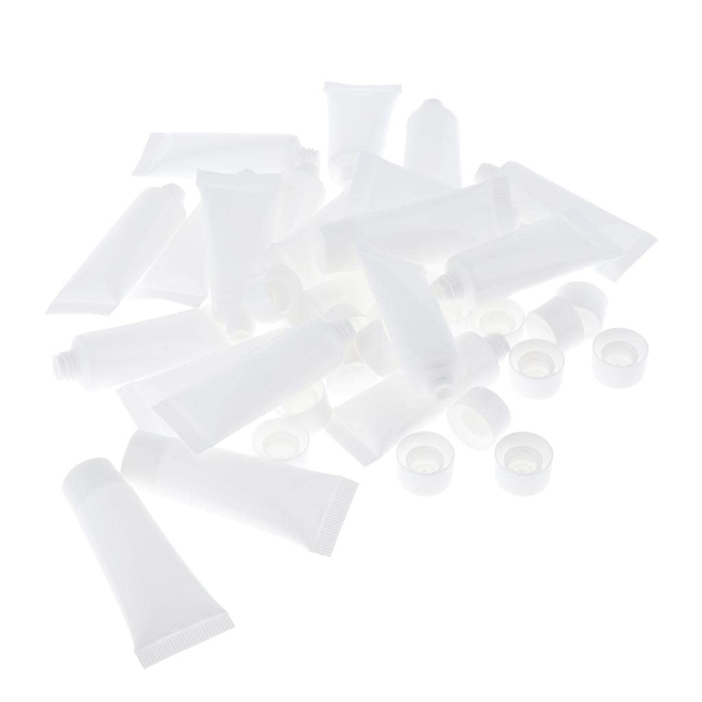 SECRET DESIRE 20x 10ml Empty PP Tubes Bottles for Body Lotion Cream Lip Gloss White-image-16