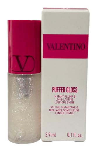 Valentino Puffer Gloss Glitter Shine Lip Gloss (MINI/TRAVEL SIZE/SMALL) 00R Dazzling Mermaid 0.1 fl...