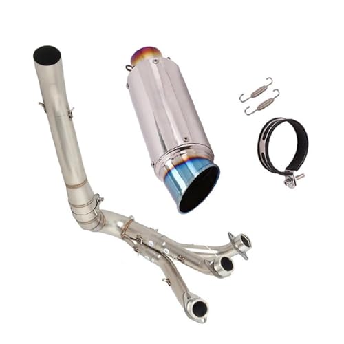 排気部 に適合するヤマハ MT-09 2020 2021 2022 2023 オートバイ排気管 フロントリンクパイプ スリップオン マフラー サイレンサー 排気 ステンレススチール