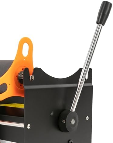 Manual Tea Cup Sealer Machine, 170mm Bubble Tea Sealer, 300 Cups/H, Heating Technology for Milk Tea, Cake Shops, Coffee Shops, Snack Bars (Blue) - Perfect for Efficient Sealing!