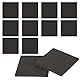12 Stück Selbstklebende Schaumstoffplatte Schwarz Schaumstoff Platten 100mm x 100mm x 3mm Zellkautschuk Selbstklebend Moosgummi Polster rutschfeste Schaumstoffmatte mit Kleberücken für Möbel