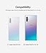 Ringke Fusion X Case Designed for Galaxy Note 10 Plus, Galaxy Note 10 Plus 5G Clear PC Shock Proof Designed with QuikCatch Strap Hole - Black