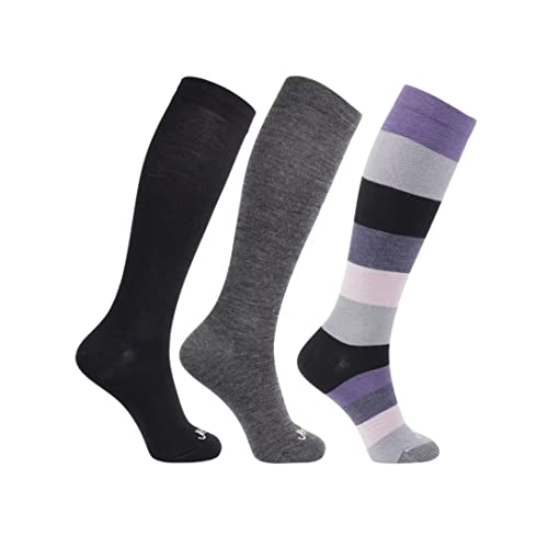 Image of ja vie Women & Men Comfy 75% Merino Wool Compression Socks 15-20mmHg Extra Soft