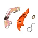 レーシングキャブキャブレターキット 自動手動バルブコントロールスイッチ ケイヒンキャブレター用 PWK PE24 28 30 32 34 36 38 40 スロットルアセンブリ用(PZ Auto Orange)