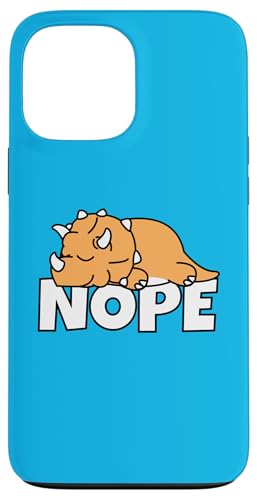 �u����A�����͂��߂񂾁v�ӂ��ҁE�ӑāE�̂�т艮�E�g���P���g�v�X Nope Not Today Triceratops �X�}�z�P�[�X iPhone 13 Pro Max �p