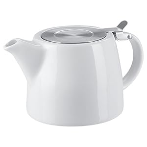 18 oz Tea pot with infuser and SLS lid (White)