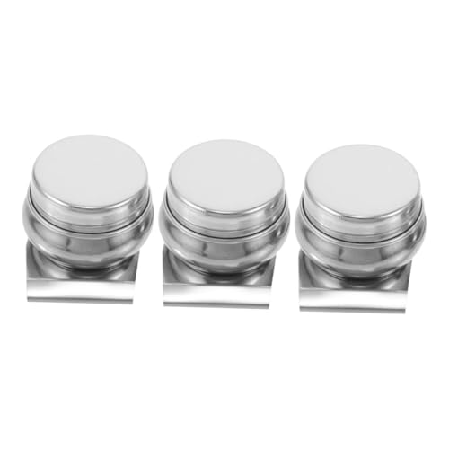 OSALADI 3 Stück Edelstahl Ölmalerei Farbbecher mit Deckel und Clip Auslaufsicherer Pinselreiniger für Profi Tragbarer Mischbecher für Öl...