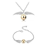 Kit Pulseira e Colar Pomo de Ouro Harry Potter
