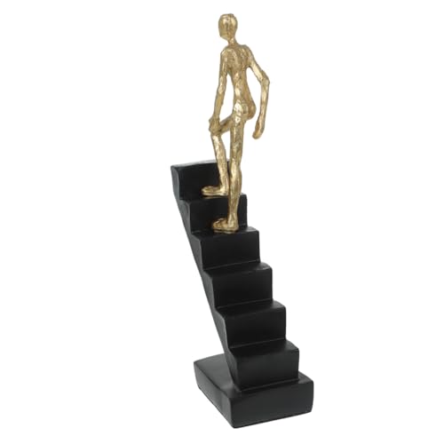 Statue en résine noire objet décoration intérieure design moderne - 2