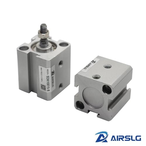 Cylindre pneumatique double effet SDA 40 compact à filetage mâle