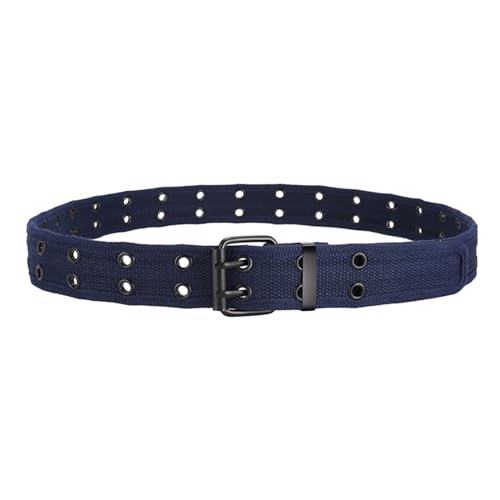 Adjustable Double Pin Buckle Belt Canvas Belt Hot Girls Women Waist Belt For Coat Skirts Jeans Decorative