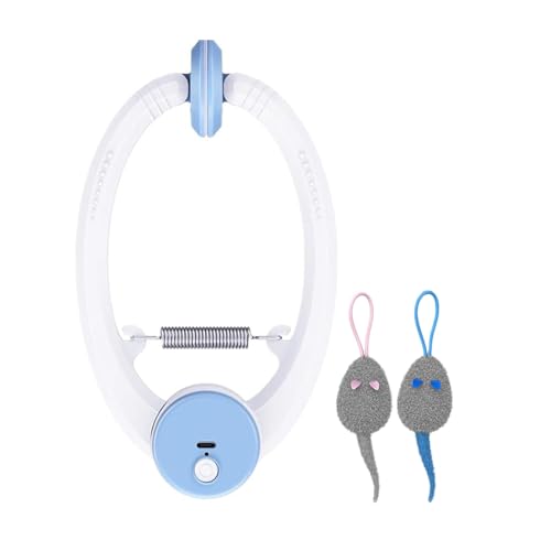 Giocattoli interattivi per gatti - Giocattolo elettronico di arricchimento per gatti retrattile | Giocattoli ricaricabili per gattini per giochi al coperto, porte per addestramento contro la noia, tir