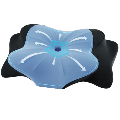 DONAMA Cervical Pillow for Sleeping, Contour Memory Foam Pillow for Neck and Shoulder Support, Ergonomic Neck Pillow for Side Back Stomach Sleepers, B