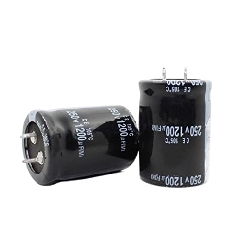 Condensateur électrolytique 250V 1200UF en lot de 2 pièces pour vos circuits