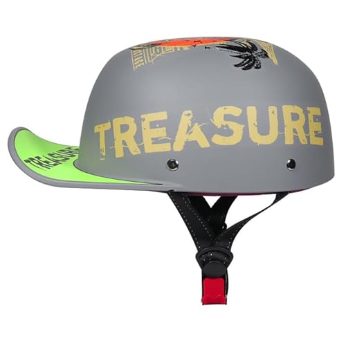 Casco de moto abierto vintage para paseos urbanos en verano