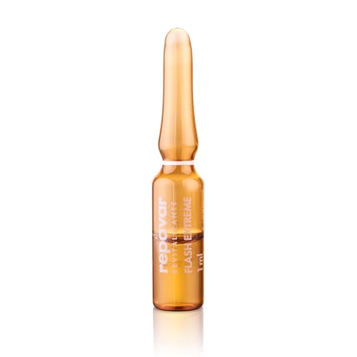 Repavar Revitalizante - Sérum Metaglicanos Flash Extreme - Efecto Tensor Inmediato - Elaborado con Vitamina C - Piel más Luminosa y Radiante - Fija el Maquillaje - 1 Ampolla de 1 ml - imagen 2