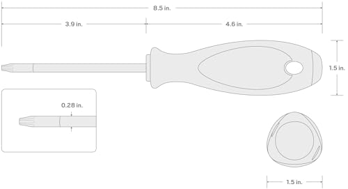 Image of TEKTON T40 Torx Screwdriver (4 in. Shank) | DWT01340