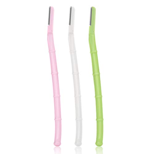 3Pcs Eyebrow Razors Precision Sharpness for Trimming And Shaping Eyebrows  Cutter Head Has Safety Net