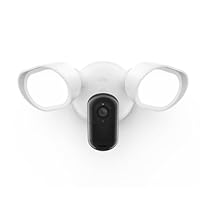 Arlo Wired Floodlight Camera | Home Security Camera with 2K Video and HDR | 2000 Lumens | Integrated Siren, Weather-Resistant, Colour Night Vision, 160º Field of View, 2-Way Audio, White (2025)