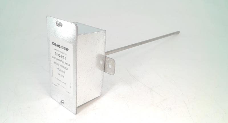 MAMAC SYSTEMS TE-702-B-17-D 20K OHM THERMISTOR, 12IN Probe, Sensor, Duct Temperature Sensor