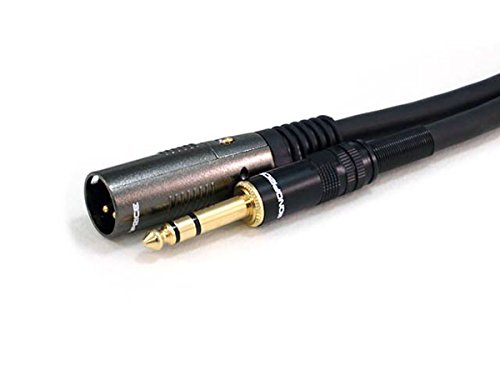 Image of Monoprice 15 ft & 25 ft XLR Female Cables - Goldpla and Stage Right Series - 1 /4-Inch to XLR TRS Adapters