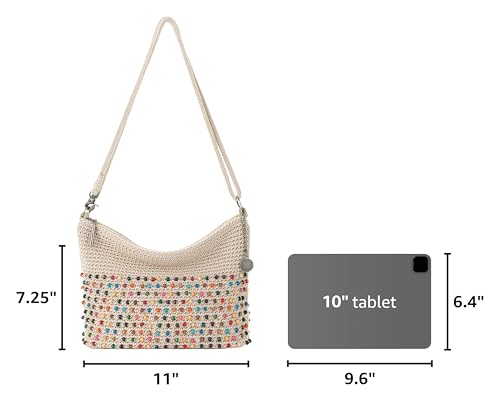 Image of The Sak Lumi Convertible Crossbody Purse - Women's Handbag for Everyday & Travel, 3-in-1 Small Crossbody in Crochet & Leather