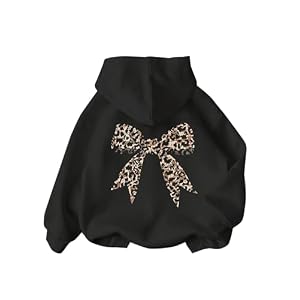 Girls Long Sleeve Hooded Sweatshirt Thick Graphic Hoodie Cute Pullovers Tops
