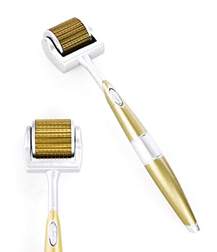 The Adelie 192-Pin-Titanium Gold Skin Care Derma Roller (0.25 Mm) (649910860818)