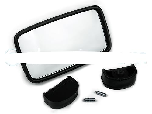  Specchio Rettangolare Esterno In PLASTICA a Morsetto per Fiat 500 N, 500 D, 500 F, 500 L, 500 R, 500 Giardiniera e Fiat 600 EPOCA