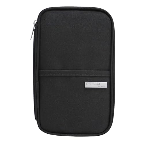 Passaporto portafoglio passaporto famiglia titolare Nero 12.7 x 3.56 x 22.61 cm Casual