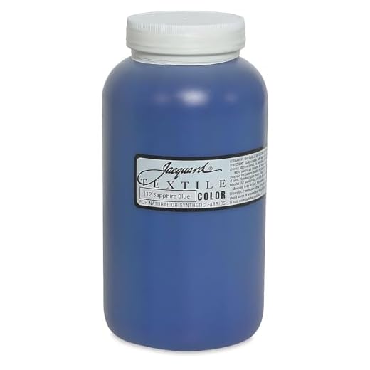 Jacquard Saphire Blue Fabric Paint - 32 Oz