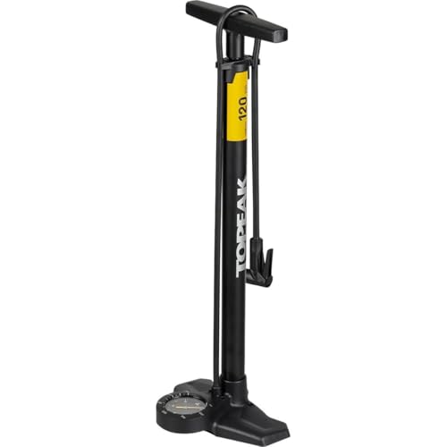 Topeak JoeBlow アーバンEXフロアポンプ、スチールバレル&プラスチックベース、ラージ3.5インチベースマウントゲージ、120 PSI/8BAR、スマートヘッド、ブラック/サンド-アーバンバイク