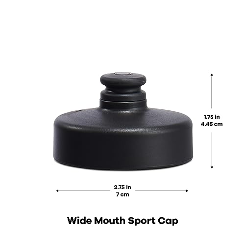 Image of Hydro Flask Wide Mouth Sport Cap Black