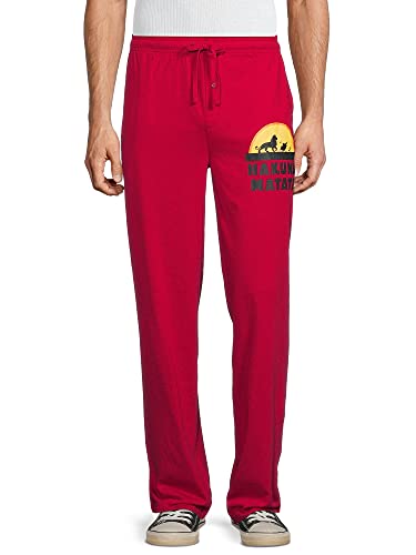Disney Mens Incredibles - Lion King Movie Soft Cozy Lounge Pants Pajama Bottom, Red, Small Us #TOP20