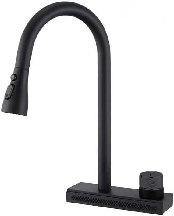 Aquieen Table Mounted Hot & Cold Pull Out Kitchen Sink Mixer with ...