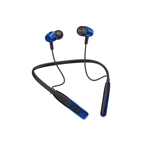 Image of TP TROOPS Wireless Bluetooth Neckband Headphone with 50H Playtime, Bluetooth v5.3 Earphone, 10mm Bass Driver, IPX4 Sweat Resistant, Type-C Fast Charging, Voice Assistant Support -(Blue)