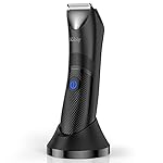 Kibiy Electric Groin Hair Trimmer for Men - Full Body Hair Trimmer, Waterproof Wet/Dry Use Safe Ball Shaver Groomer with…