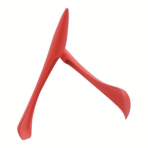 VinoLife Legnoart Spicy Quis Salad Server, Red