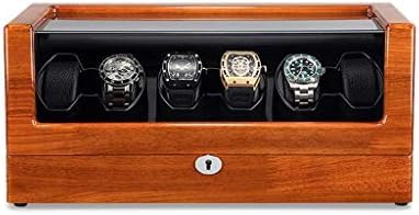 FENOKD Mechanical Watch Shaker Automatic Watch Winder Box, Quiet Motor, 4 Rotation Modes, Wooden Watches Storage Display Box