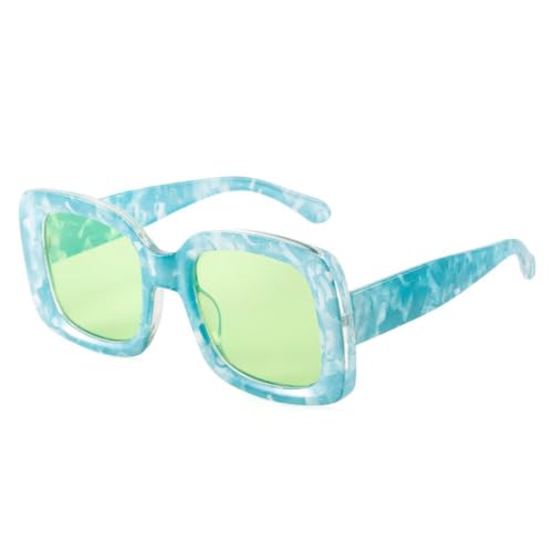 Grandes lunettes de soleil UV400 carrées pour femmes et hommes amateurs de mode rétro