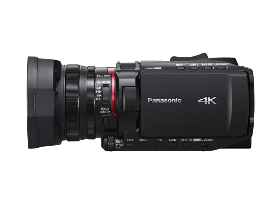 Image of Panasonic X1200 4K Camcorder, Wide Angle Telephoto Lens with 24X Zoom, Hybrid O.I.S.,Lightweight Heat Dispersing Design, Eco Packaging - HC-X1200J