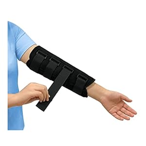 Elbow Splint Tendonitis Elbow Brace Ulnar Nerve Cubital Tunnel Brace for Sleeping Elbow Immobilizer Arm Splint Support for Pain Relief Arthritis Elbow Sleeve Tennis Brace for Men Women (Medium)