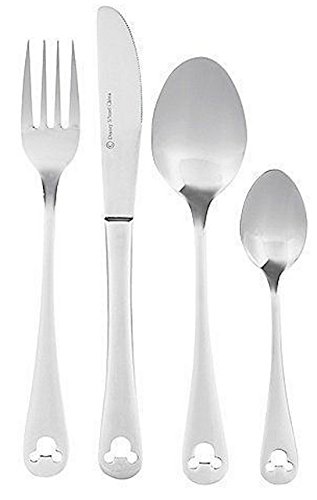 Disney Parks Bundle of 2 - Disney Park Mickey Icon 24 Piece Flatware Sets - Total 12 Place Settings