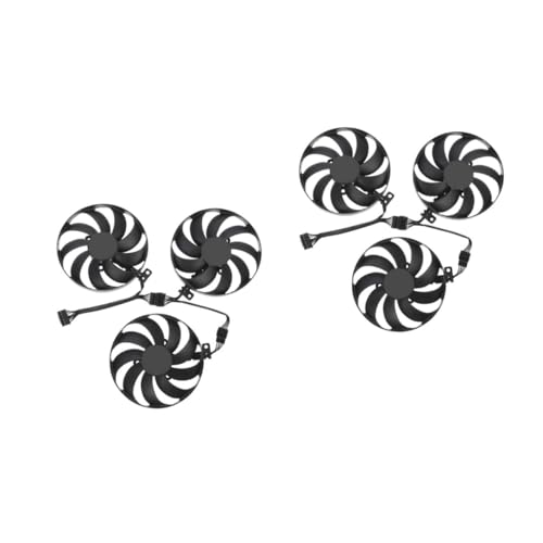 Uonlytech 2sets Cooling Fan for Gpu Gpu Cooler Fan Replacement Silent and Compact Design