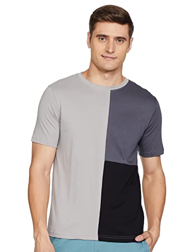 Amazon Brand – Symbol Men’s Solid Regular T-Shirt (SYM-T-CD1-D4_Ash M)